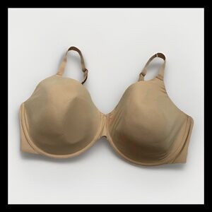SKIMS Fits Everybody T-Shirt Demi Bra Size 44DD Beige Underwire Padded